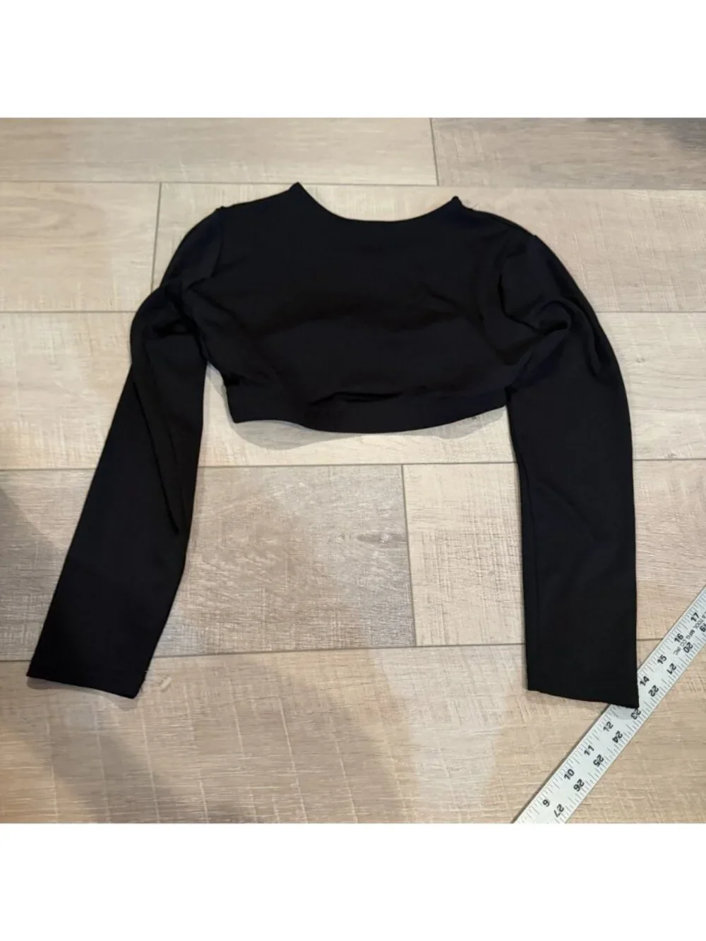 Chasse Youth Large Long Sleeve Cropped Dance Shirt Competition Dance Base